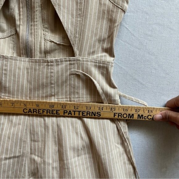 Tularosa Revolve Nora Jumpsuit in Almond Stripe Sz S - Picture 11 of 15